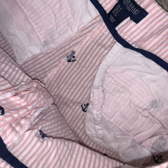 British Khaki Pink & Blue Anchor Shorts size 4 - Picture 8 of 10
